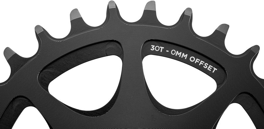 Cane Creek Direct Mount Chainring - 30t, 8-Bolt Direct Mount, 0mm Offset, Black 2