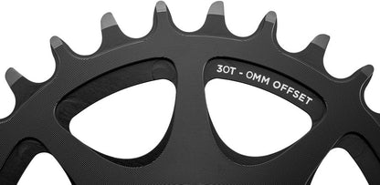 Cane Creek Direct Mount Chainring - 30t, 8-Bolt Direct Mount, 0mm Offset, Black 2