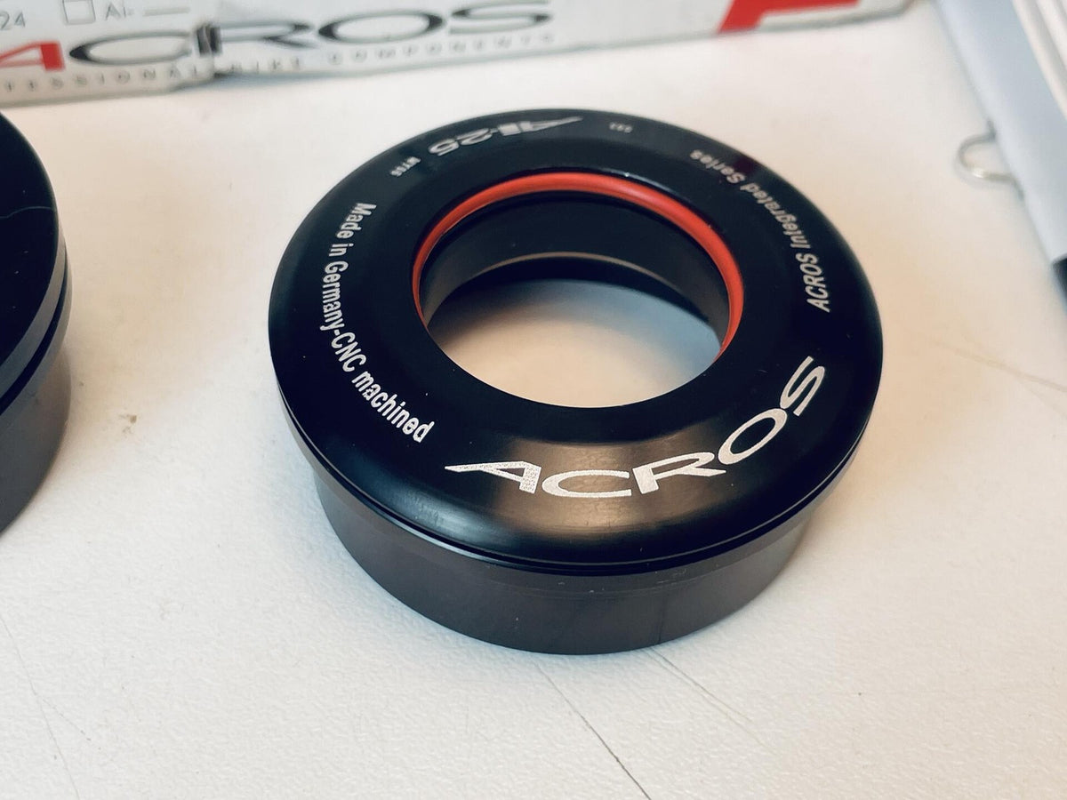 NOS ACROS Ai-25 S03 Integrated Threadless 1-1/8" Headset Steel Bearings, Black 2