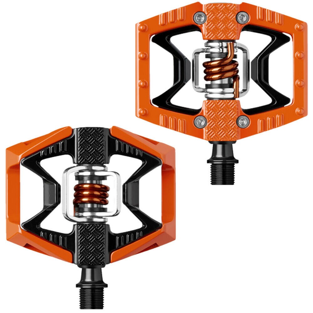 Crank Brothers Doubleshot Pedals Orange Black XC Trail All Mountain 1
