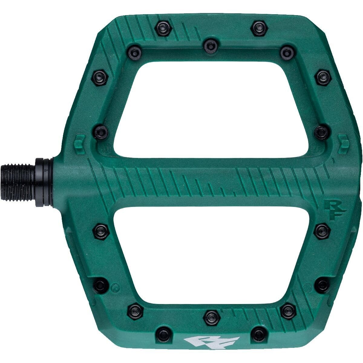 Raceface Chester Small Platform Pedals Body Nylon Spindle Cr-Mo 9/16" Green Pair 1