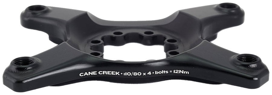 Cane Creek eeWings Chainring Spider - 4-Bolt, 110 and 80 Asymmetric BCD 1