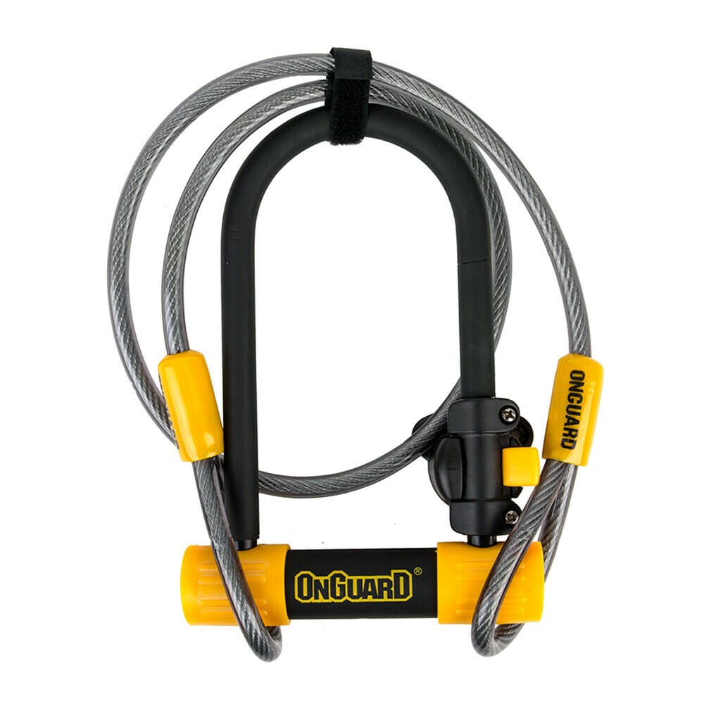 OnGuard 8015M Bulldog Medium DT U-Lock & Wheel Cable Bike Security Bicycle Lock 1