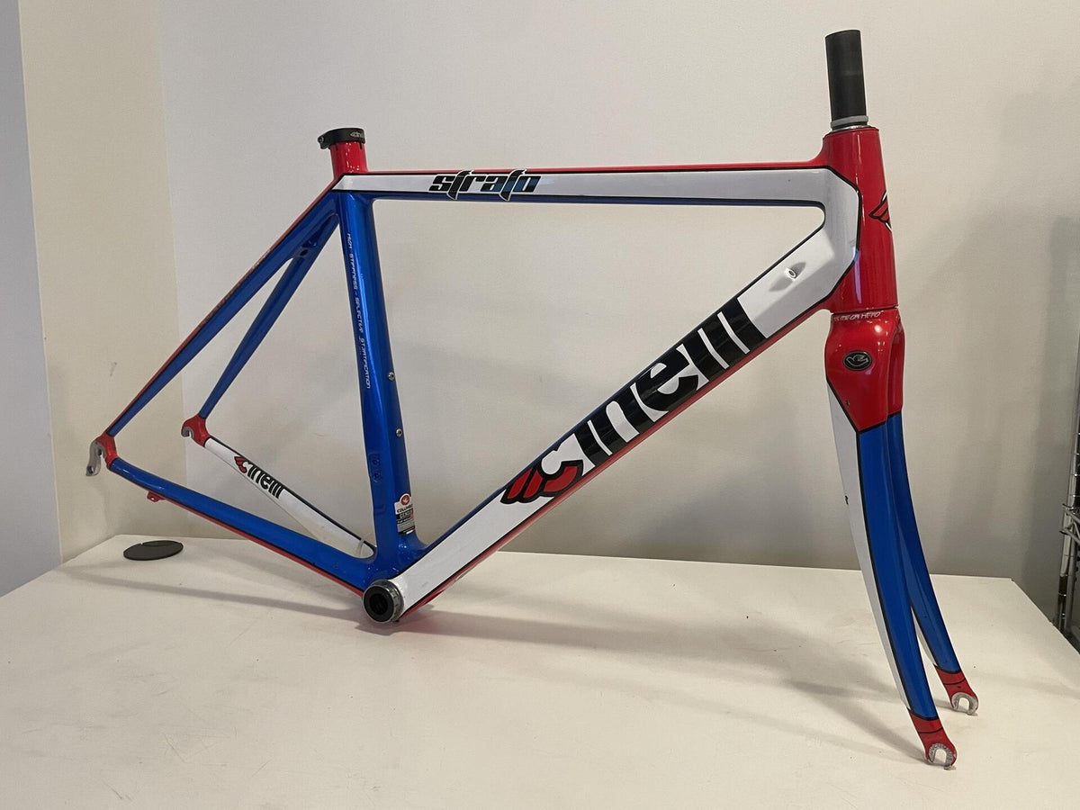 Cinelli Strato White/Rouge/Blue Road Frameset X-Small 51cm 2011/2012 1
