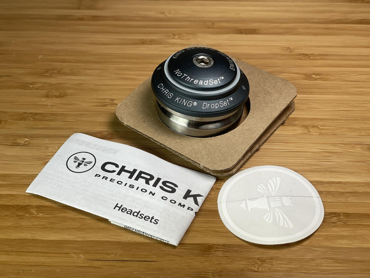 NOS Chris King Threadless Headset IS Dropset 4 45x45 42mm - Matte Midnight 1