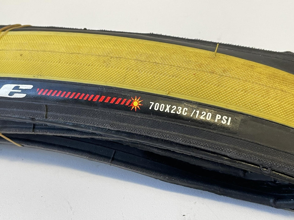 Vintage NOS Maxxis FUSE 700x23c Yellow Folding Tire 2