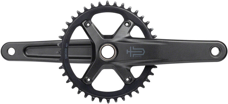 microSHIFT Sword 1x Crankset - 165mm 10-Speed 40t 110 Asym BCD 24mm Spindle 1