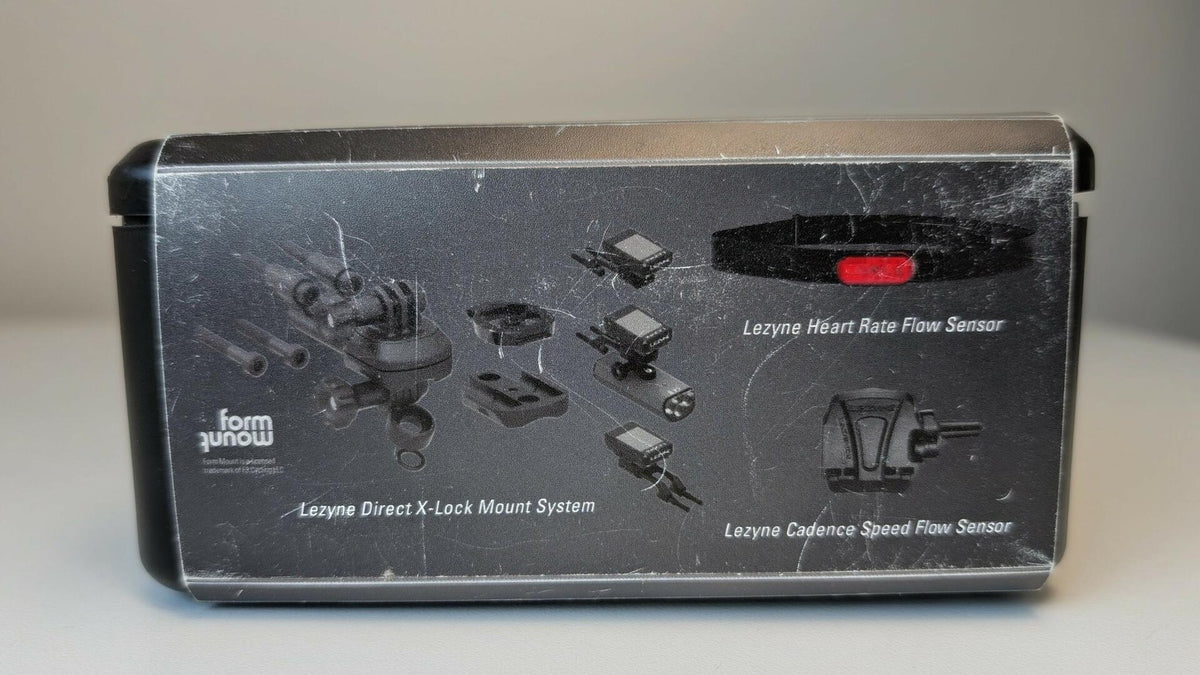 NOS Lezyne Cycling Mega C GPS Loaded Kit Black Heart Rate Strap + Speed Cadence 3
