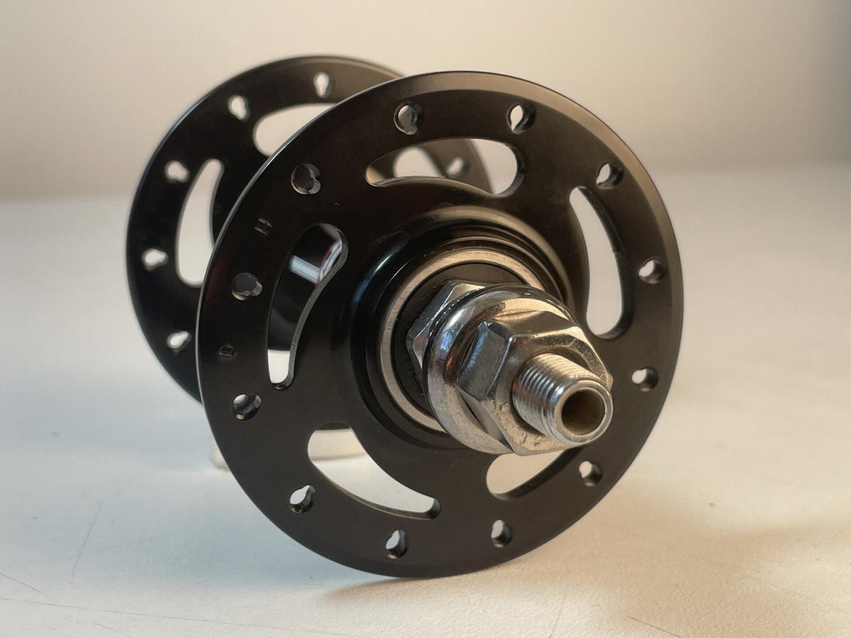 NOS Fuji PGC High Flange Front Track Hub 24h 100mm - Black 2