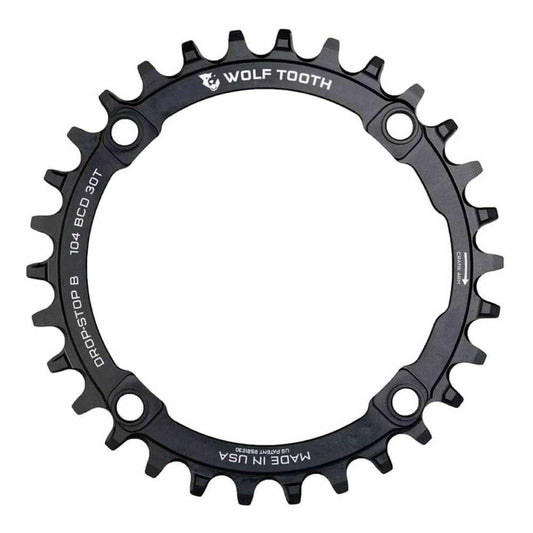 Wolf Tooth 104 BCD Chainring - 32t, 104 BCD, 4-Bolt, Drop-Stop B, Black 1