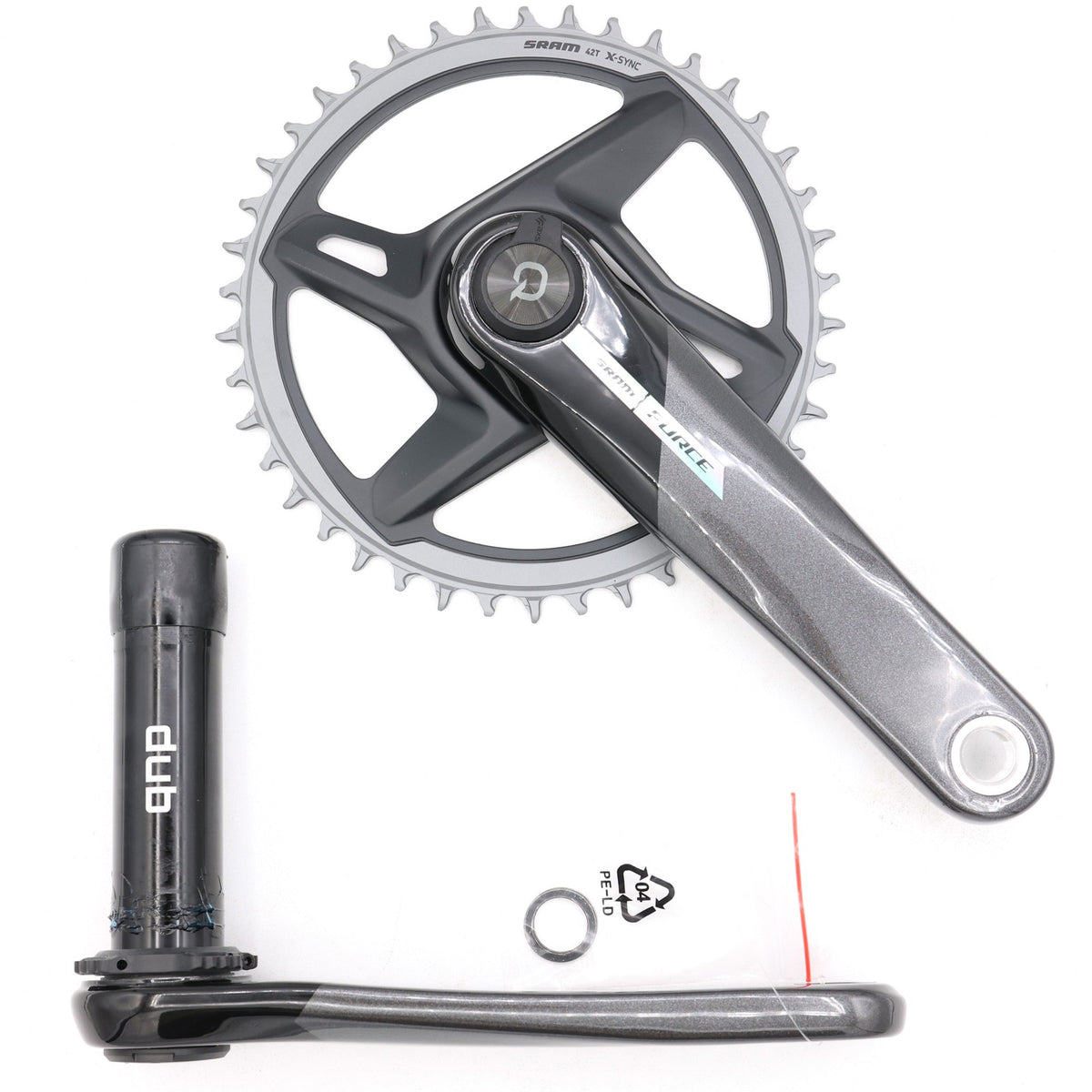 SRAM Force 1 AXS D2 DUB Power Meter Crankset 172.5mm 42T 2