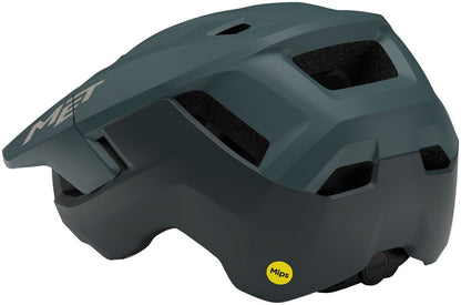 MET Terrae Mips Mountain Helmet Stone Blue Matte Small with Visor 2