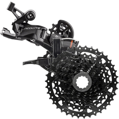 microSHIFT Acolyte 8-Speed Bike Parts Bundle: Super Short Cassette, Rear 1