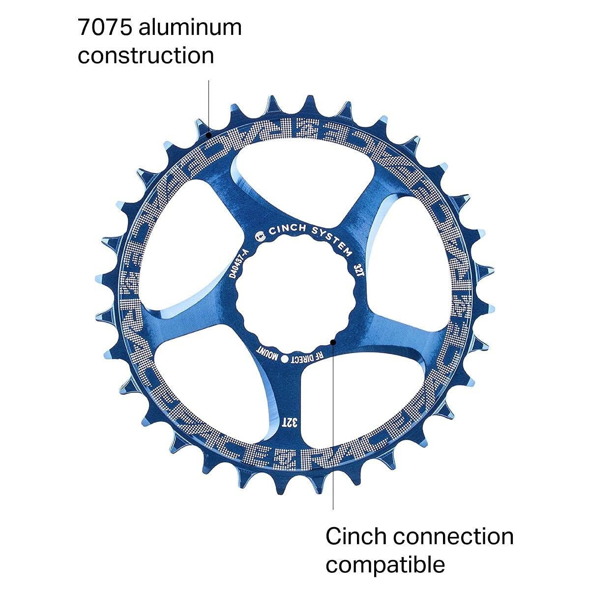 RaceFace Narrow Wide Chainring: Direct Mount CINCH 26t Blue 2