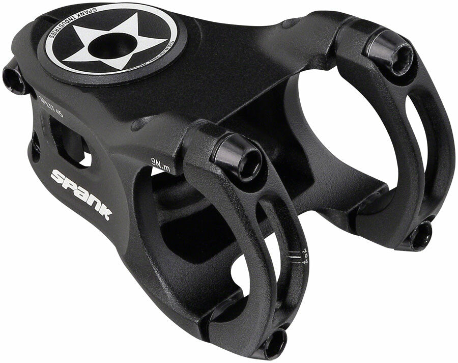 Spank Split 35 Stem - 45mm 35 Clamp +/-0 1 1/8 Aluminum Black 1