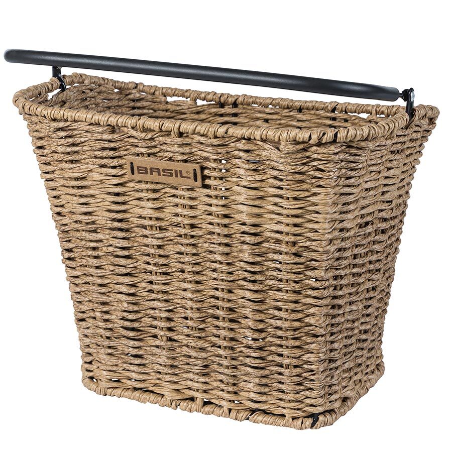 Basil Bremen Rattan Basket Front 27x35x29 cm Green 1