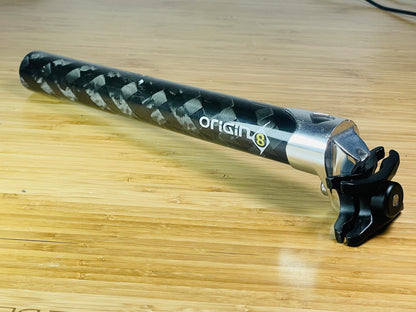 NOS Storage-Worn Origin8 Original Carbon Seatpost 31.6mm x 280mm 1