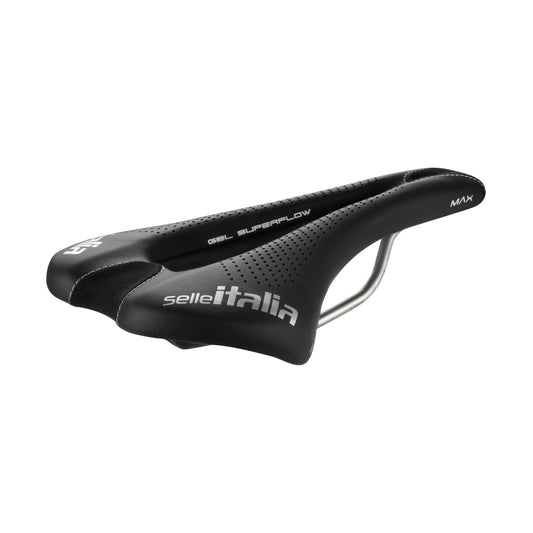 Selle Italia Max SLR Gel Superflow Saddle, L3 IDmatch, Ti 316, Fibra-Tek, Black 1