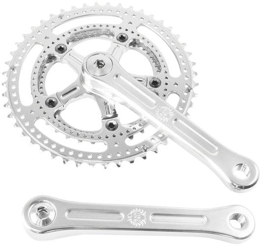 Velo Orange Grand Cru Drillium Cranks - 175mm 8/9/10sp 48/34t Square Taper JIS 1