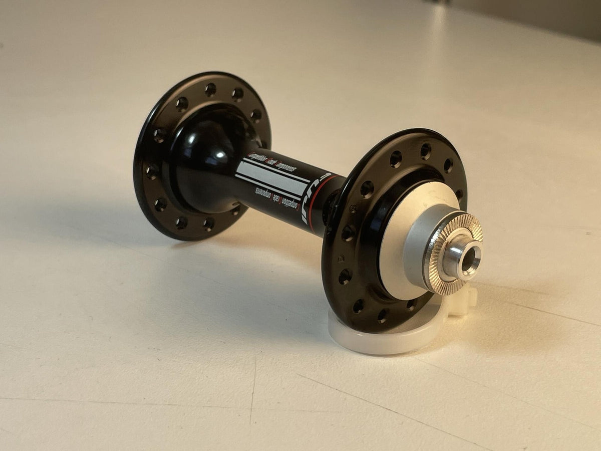 NOS Fuji CGC Low Flange Front Hub 24h 100mm - Black W/O Skewer 2