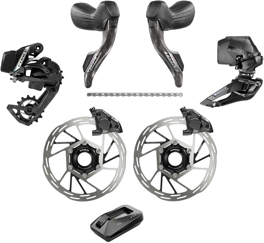 SRAM Force eTap AXS 2x12-Speed Hydraulic Shift/Brake Levers Groupset 1