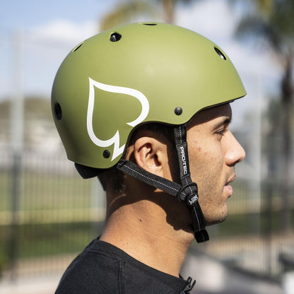 PRO-TEC LOW PRO CERTIFIEDHELMET MATTE ARMY GREEN L/XL (Large/X-Large) 7