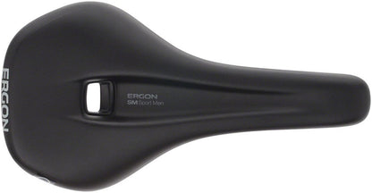 Ergon SM Sport Black Synthetic Saddle for Men, Sit-Bone Width 12-16 cm 2