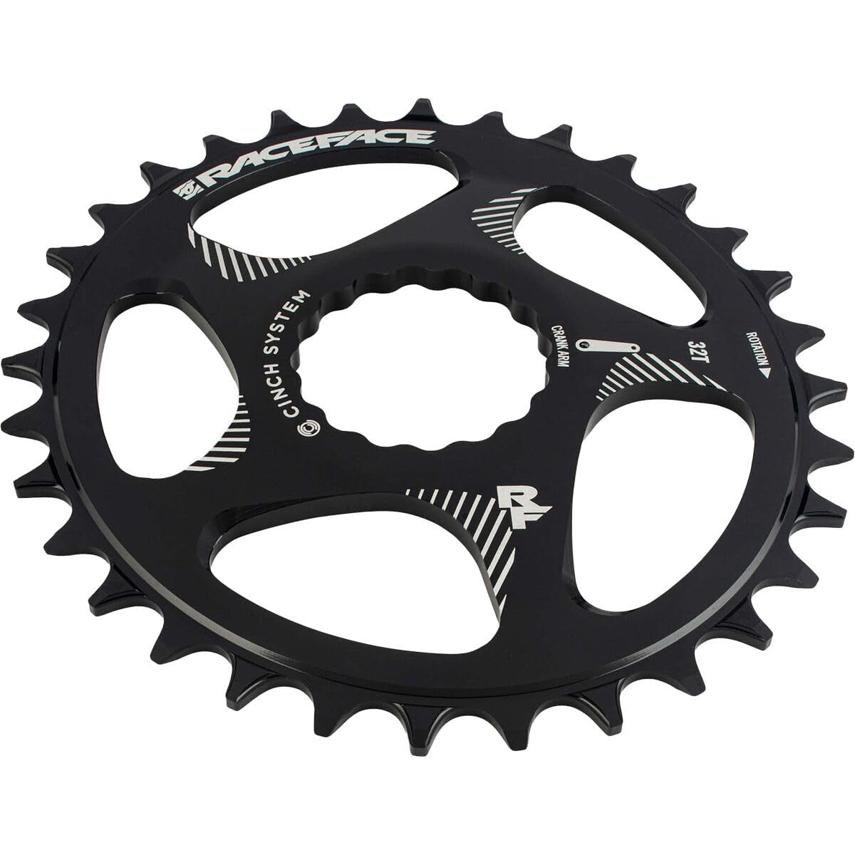 RaceFace Narrow Wide Oval Chainring: Direct Mount CINCH 30t Black 3