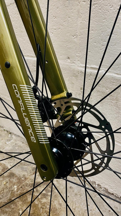 Salsa Confluence Drop Bar Apex 1 Electric Bike 700c Aluminum Avocado Green 49cm 8