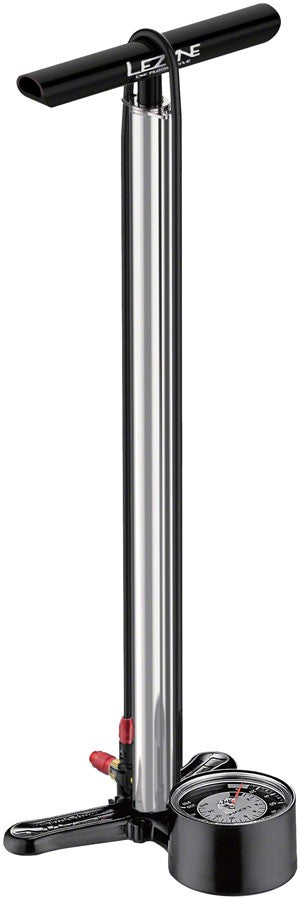 Lezyne CNC Floor Drive Pump: Silver 1