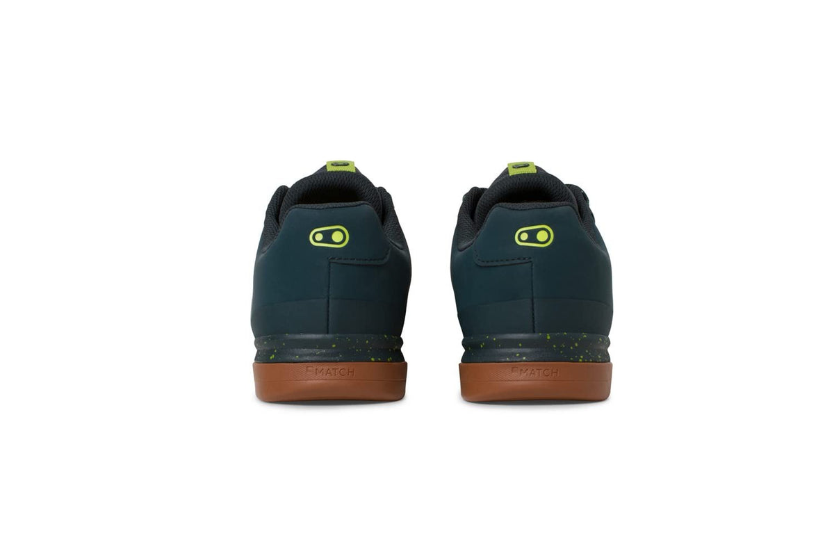 Crank Brothers Mountain Shoes MALLET LACE PETROL / LIME - GUM OUTSOLE SPLATTER 4