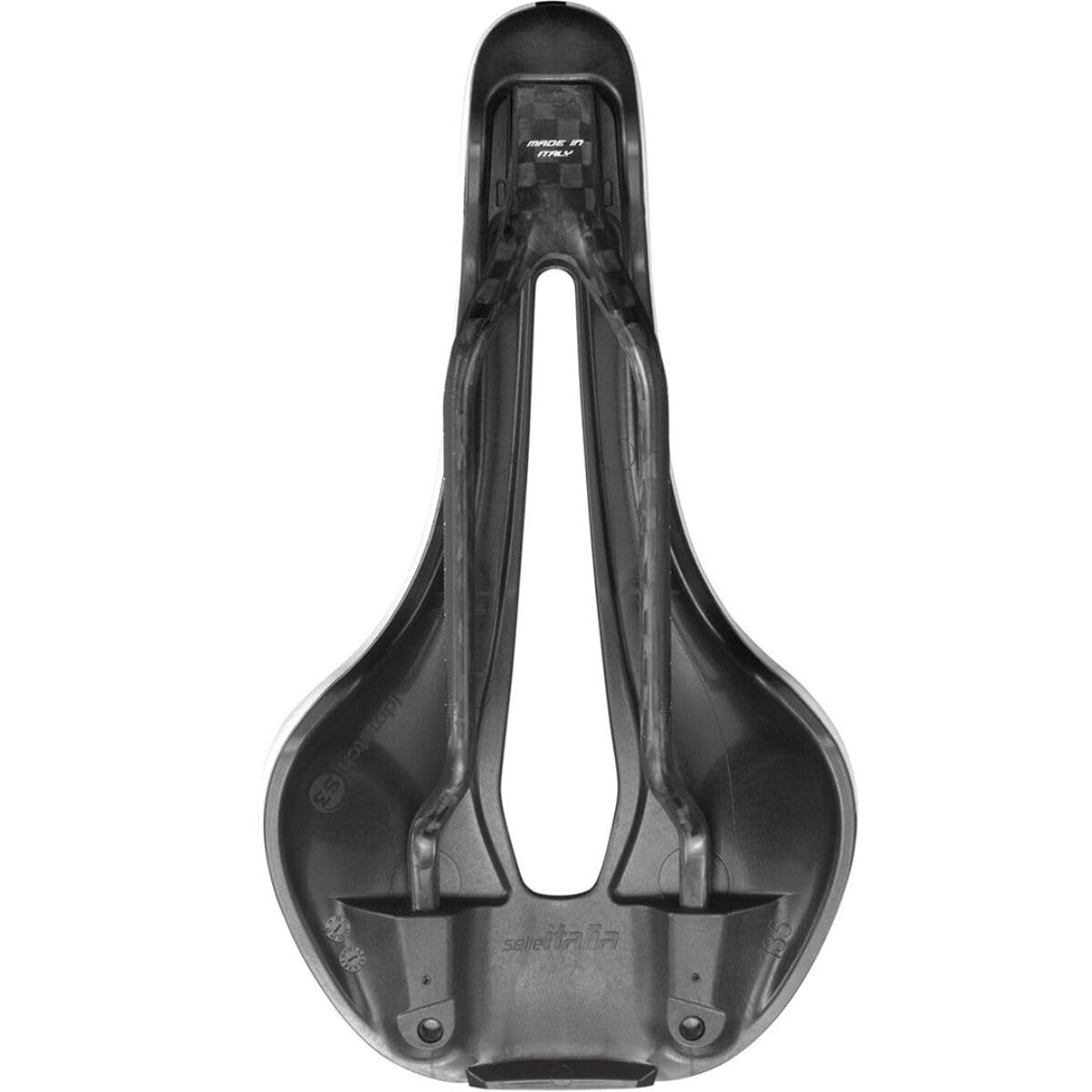 Selle Italia Flite Boost SuperFlow CRB Saddle, S3, Carbon, FibraTek, White LTD 4