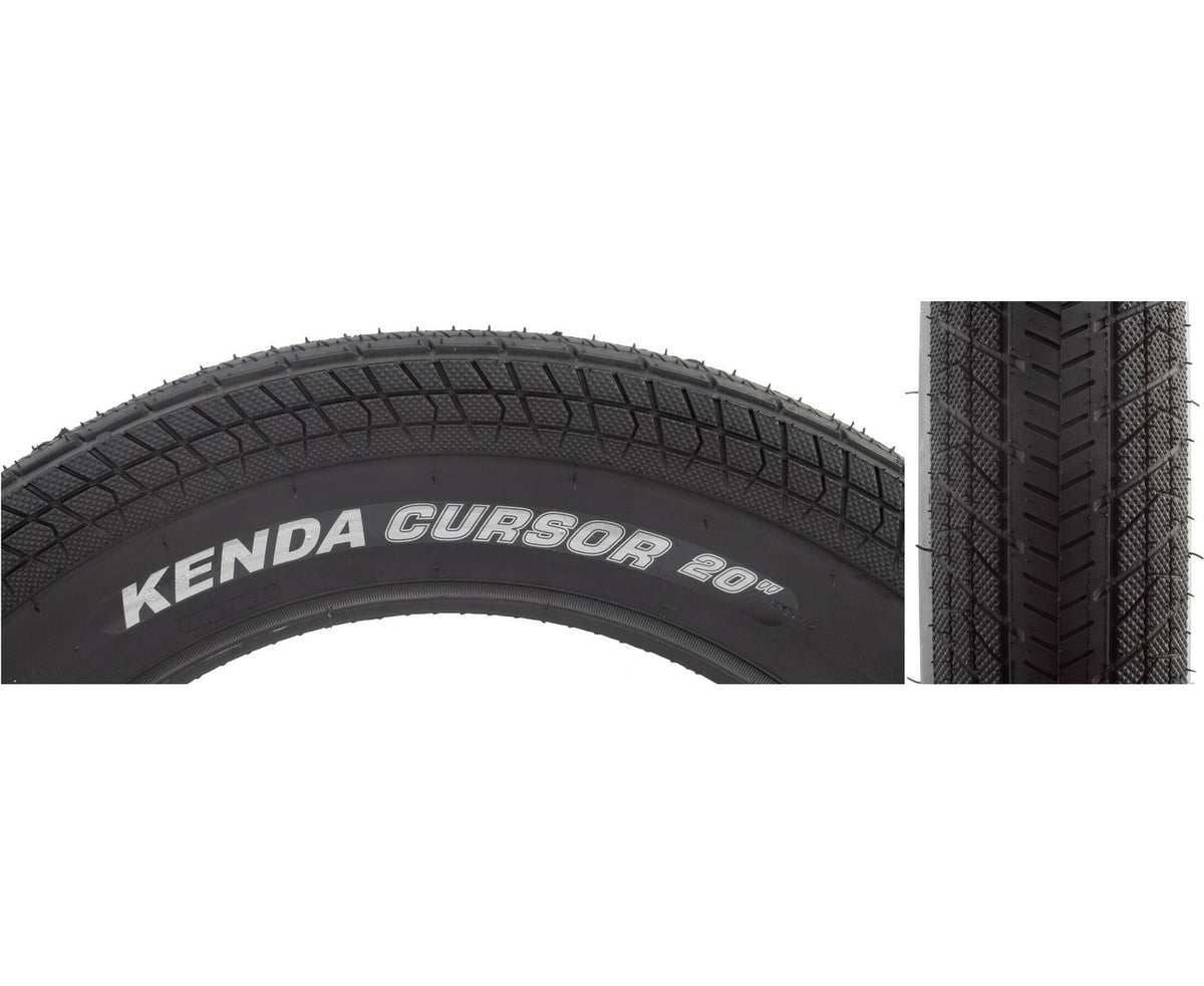Kenda Cursor Fat Bike Tire 20 x 4.0" Black (406 ISO) Wire Bead Non-Tubeless 1