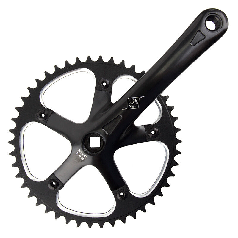 Origin-8 Track/SS Crank Crankset Or8 P/p Track 175x46 3/32 Sq Bk/bk 1