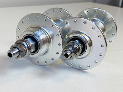 NOS SOMA Somax 32h Track Hub Set 100/120mm Fix / Free Sealed Bearings - Silver 2