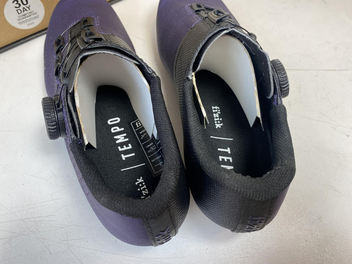 Unused Fizik Tempo Decos Carbon Clip In Shoes - Aubergine EU Size 37 2
