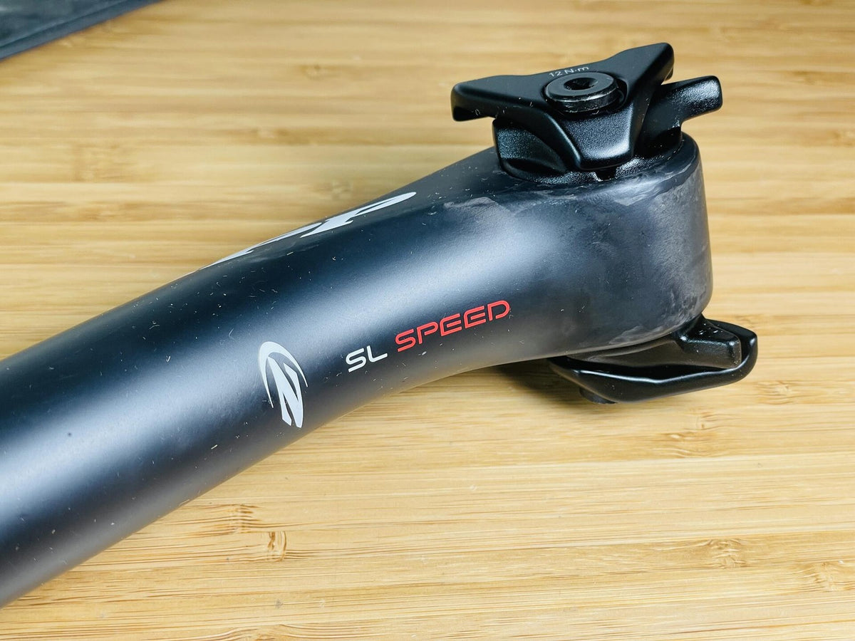NOS Zipp SL Speed Carbon Seatpost B1 400mm x 31.6mm 20mm Setback - Black 4