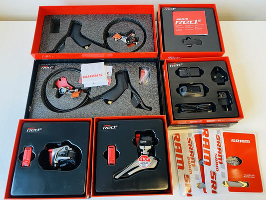 SRAM Red eTap 2x11 Road Groupset with Hydraulic Post Mount Disc Brakes 1