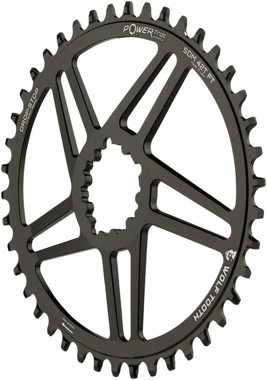 Wolf Tooth Elliptical Direct Mount Chainring - 42t for SRAM Direct Mount 6mm 1
