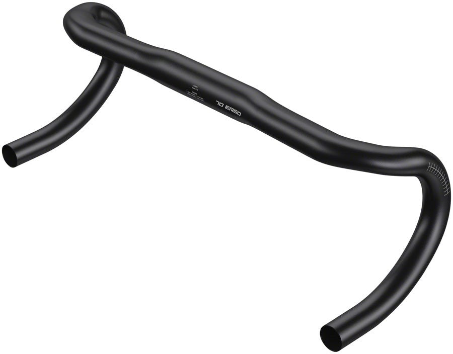 Zipp Service Course 70 Ergo Drop Handlebar 31.8mm 40cm Bead Blast Black Aluminum 6