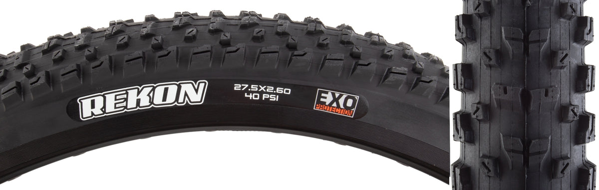 Maxxis Rekon Tire - 27.5x2.60 Wire Clincher Single EXO 60tpi Black 1