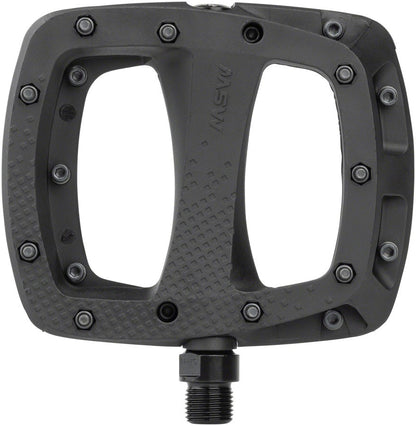 MSW Thump Pedals with Replaceable Pins - Platform, Composite, 9/16", Black 2