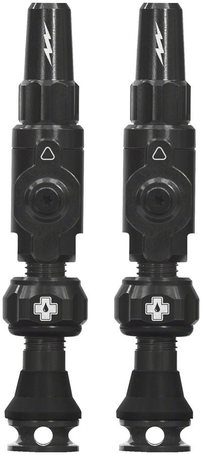 Muc-Off Big Bore Lite Tubeless Valve Stems Small 30mm Black Presta Valve 1