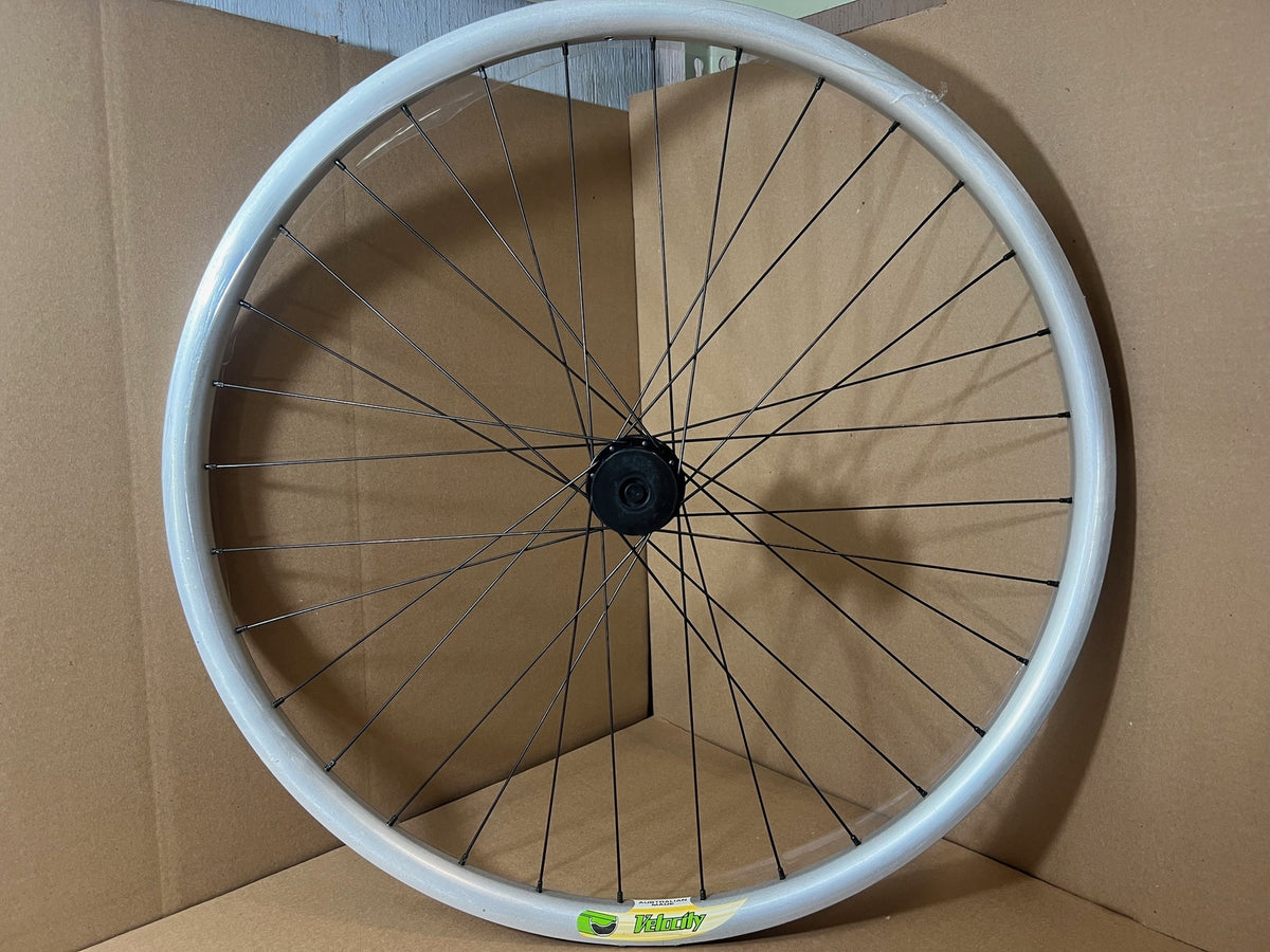 Velocity P-35 Rear 29" Wheel Silver w/ Velocity 6-bolt Disc Hub 32H 8-10sp Cass 1