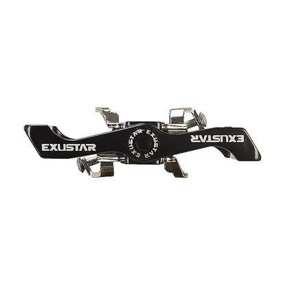 Exustar E-PM820 Dual SPD Alloy Platform Pedals Cr-Mo Axle Sealed Bearing Black 3