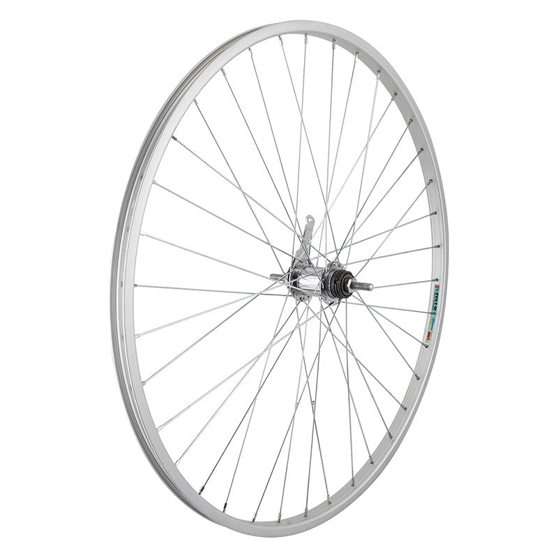 WheelMaster 27x1-1/4" Rear Wheel Alloy Silver, Shimano Coaster Brake Hub w/ Kit 1