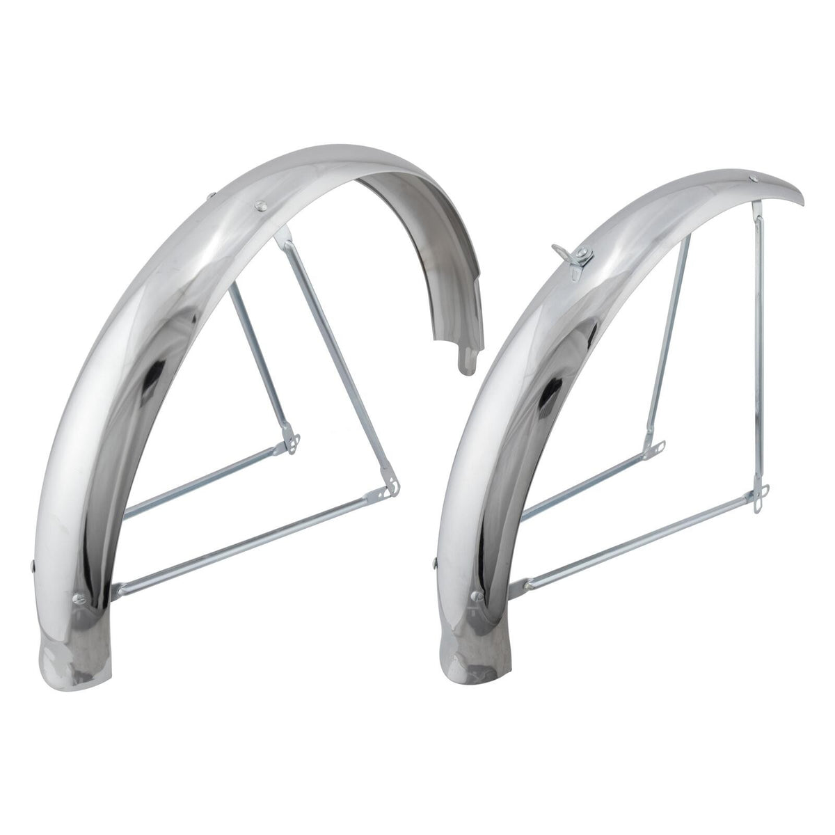 Wald Bicycle #972-24 Flared Balloon Fenders Chrome 24x75mm for Cruiser 24" 1