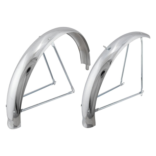 Wald Bicycle #972-24 Flared Balloon Fenders Chrome 24x75mm for Cruiser 24" 1