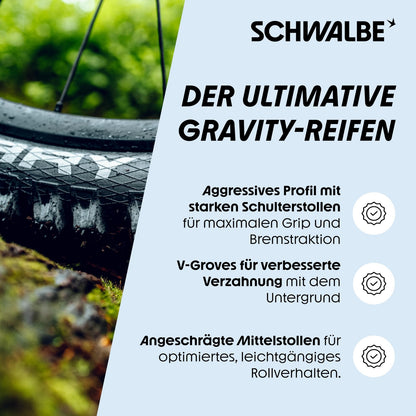 SCHWALBE Magic Mary Tire 27.5x2.4 Double Defense E50 Rated Addix Compound Black 4