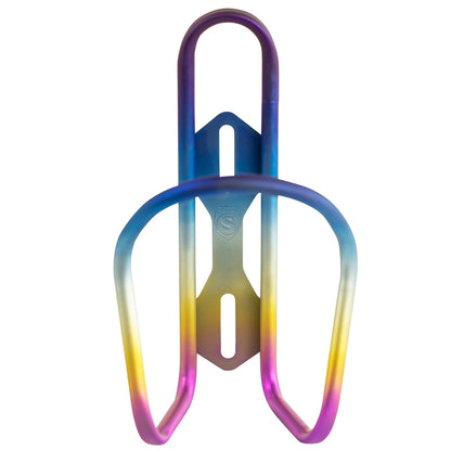 Silca, Sicuro Ti V2, Bottle Cage, Titanium, 30g, Rainbow 1
